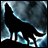 Animated wolf silhouette howling against a moonlit sky with blue and white light effects, accompanied by text reading "Anime IM" and "com".