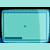 Animated sequence of light blue square with dark blue line segments forming directional arrows and shapes across five