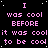 Pixelated text repeats 'I was cool BEFORE it was cool to be cool' in pink on black with white speckles, forming a dense wordwall pattern.