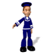 Animated sequence of a cartoon sailor character in blue uniform performing multiple gestures against white background.
