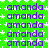 Static image with repeated purple text 'amanda' on green background with white star patterns.