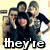 Four people pose together in a group photo with text overlay reading 'they're the BEST' across three