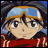 A pixelated anime-style character with goggles on head and red jacket, next to text "Anime IM" and "COM" in a contact sheet layout.