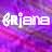 Pixelated static icon with stylized text 'griene' over a purple-pink gradient background, rendered in low-resolution 256x256 pixels.