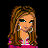 Pixel art buddy icon featuring two cartoon characters and a pink "baby gurl" logo on black background.