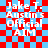 Red and light blue checkered background with white text reading "Jake T. Austin's Official AIM" in four identical arranged in a
