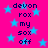 A static image with a bright pink background filled with light blue stars, displaying repeated text in dark blue pixelated font.