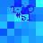 Blue pixelated background with four identical purple text icons arranged in a pattern, each displaying 'i-#5' and a stylized symbol