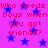 A static image with a bright pink background and blue stars, displaying repeated red text that reads "Who needs boys when you got friends?".