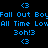 Pixelated blue text on black background with pink highlight bars over specific lines, showing repeated phrases and symbols.
