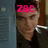 A pixelated image of a person with brown hair wearing a dark shirt, with pink text above the head changing from 'zqc' to 'epron'