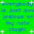 Green background with blue pixelated text repeating 'everybody is just so jealous of my cute laugh!' and white star shapes scattered throughout.