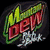 Animated Mountain Dew logo with green 'Mountain' text above red 'DEW' text, transitioning through multiple visual states including color variations and background changes.