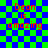 Red text reading 'Deon is amazing' on a blue-green checkered background with lines visible in some frames
