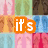 colorful pixelated with overlaid text in orange, red, green, and blue boxes forming the phrase "it's never too cold"