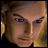 Pixelated image of a person with light brown hair and blue eyes, next to text reading 'AnimeIM' and 'com' on a black background.