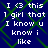 Blue background with green diamond lattice pattern and repeated white pixelated text reading "I <3 this I girl that I know u know i like" in four identical quadrants.
