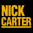A 2x2 contact sheet of a Nick Carter-themed animated buddy icon with text and two distinct portrait images on black background.