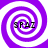 Four identical purple and white spiral patterns arranged in a , each containing the text "SPAZ" at its center