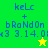 Pixelated text and star icons on green/yellow backgrounds with blue 'keLc + bRoNd0n x3 3.14.0' text.