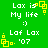Green background with white text and yellow square icons arranged in a pattern, showing animated changes between two states