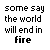 A static image with text arranged in a and a small central graphic showing red abstract shapes on black background