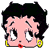 Six pixelated cartoon faces with black curly hair, pink skin, yellow earrings, and red lips arranged in two of three