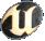 Animated sequence of a stylized U-shaped symbol rotating through multiple angles on oval backgrounds with varying color schemes.