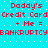 Pixelated red text on cyan background with white dots, repeating 'Daddy's Credit Card + Me = BANKRUPTCY' in two identical horizontal sections.
