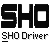 Animated sequence of pixelated text and repeated 'SHO Driver' labels in black on gray background with partial character distortion.