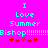 Pixelated cyan text on bright pink background reads "I Love Summer Bishop!!!!!!!!!!" with red heart symbols below.