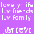 Pixelated white text on solid purple background, repeated in two with identical phrases across all visible frames