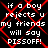 Black background with red diamond-shaped overlay and white pixelated text repeating 'if a boy rejects u my friends will say PISSOFF!' in four identical quadrants