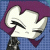 A pixelated cartoon character with purple hair and a blue checkered background on the left, next to green text reading "Original Icons .com" on a dark green background.