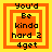 Four identical pixelated frames with orange and yellow concentric squares, black text reading "You'd Be kinda hard 2 4get" on a bright background.
