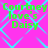 Green text reading 'Courtney love's Daisy' on a bright pink background with a light blue diamond pattern