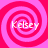 Four identical pink spiral patterns arranged in a , each containing the text 'Kelsey' in white pixelated font