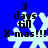 Blue background with white snowflake and black text reading '3 days til X-mas!!!' in four identical
