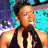A pixelated contact sheet showing two frames of an animated icon featuring a person holding a microphone against a teal background with green text reading "Original Icons .com" on the right side.
