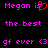 Pixelated text and symbols on black background with pink and red elements.
