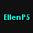 Pixelated image with cyan text reading 'EllenP5 Loves Sonny With a Chance' above two side-by-side character images.