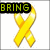 Animated yellow ribbon with green text overlays reading BRING, THEM, and BACK!! across four
