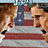 Static 48x48 pixel icon depicting two stylized human figures in a political campaign context with visible text elements and color-coded background sections.