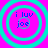 Four cyan concentric circles on a bright pink background with blue text reading 'i luv joe' in the center of each circle.