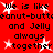 Red background with black text repeating 'We is like peanut-butter and Jelly always together' and white star shapes scattered throughout.