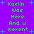 Purple background with blue star shapes and green text reading 'Kaelin Was Here And u Werent' repeated in two