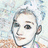 Pixelated static image of a person's face with light skin, dark hair, and neutral expression against a blurred background.