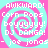 Pixelated cyan and pink spiral background with white text reading AWKWARD! Corn Pops boyyyyy! DJ DANGA! - joe jonas- in four identical quadrants.