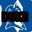 Blue background with white stylized 'D' logo, black text blocks reading DUKE IS WESOM in pixelated font across the image.