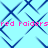 Pixelated blue background with dark blue geometric lines forming repeating diamond shapes, overlaid with pink text reading "red raiders" in two horizontal bands.